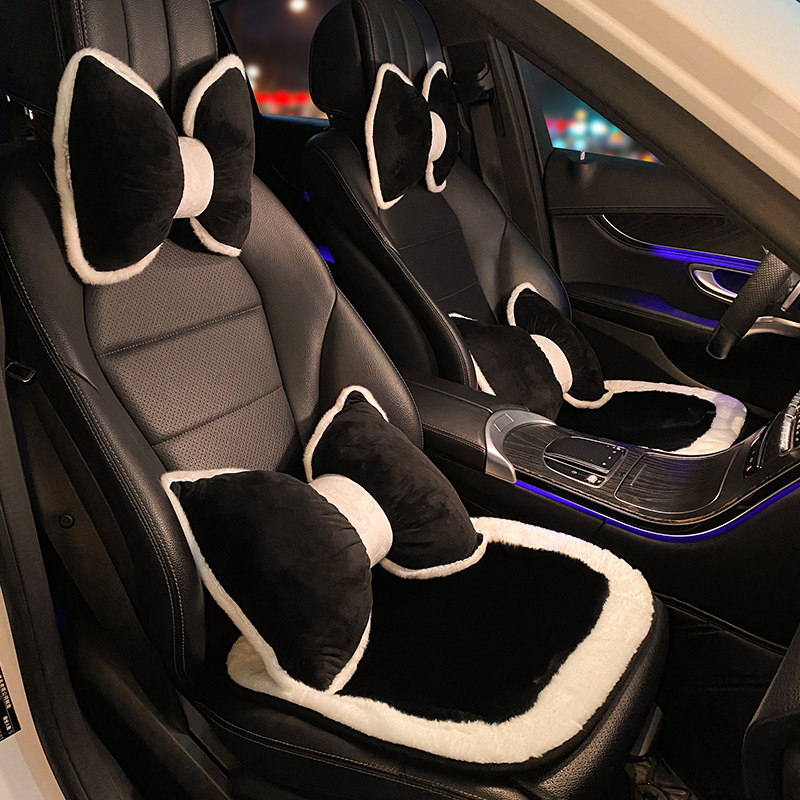 汽车头枕护颈枕车内靠枕可爱蝴蝶结车载座椅枕头腰靠一对车用颈部,汽车用品/电子/清洗/改装,头枕,淘宝优惠券,粉丝福利购,淘宝优惠卷