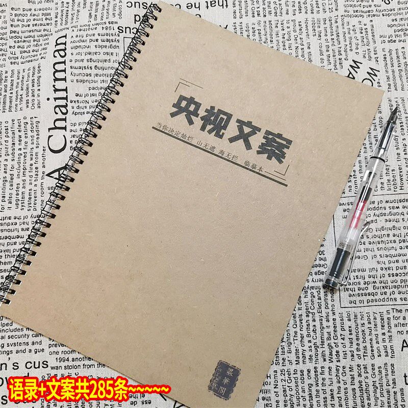 视央文案作文素材练字帖