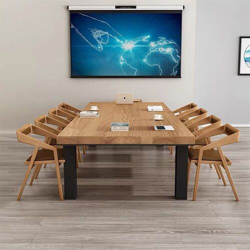 会议桌长桌大型长条办公桌子简约现代会议室洽谈接待培训桌椅组合