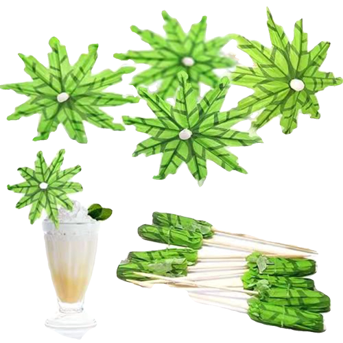椰树签一次性创意水果签纸伞签