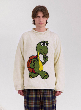 HOWLIN 25AW 短腿乌龟图案款毛衣 老虎上上山 买手店
