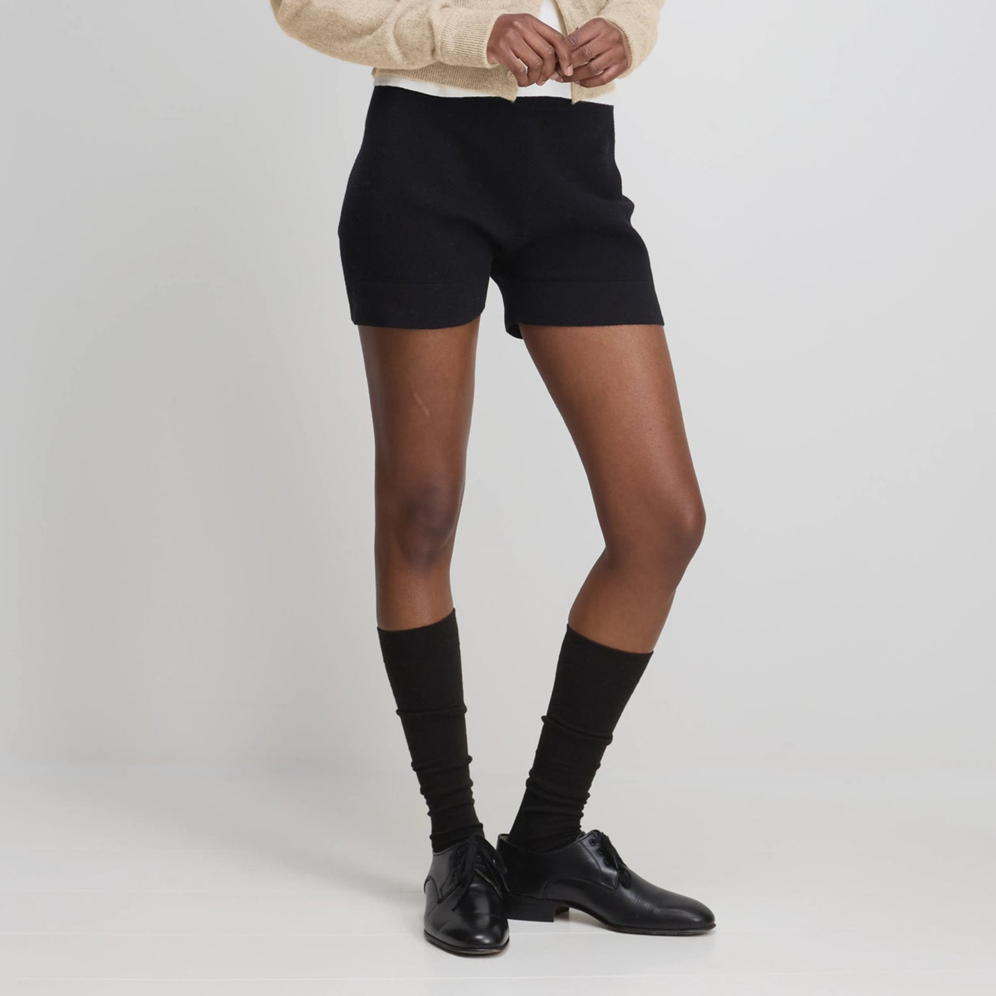 extreme cashmere 26PS n°450 修身螺纹短裤 老虎上上山 买手店