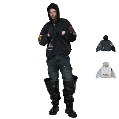 Protocol Index 25AW 倒置设计连帽拉链卫衣 老虎上上山 买手店