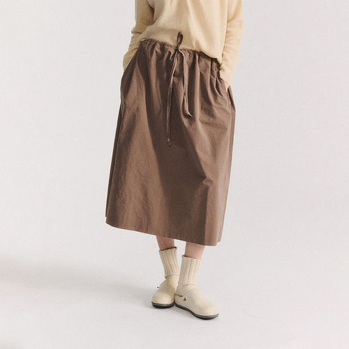 CaseyCasey 26FW JENNIE 松紧腰抽绳直筒半身裙 老虎上上山