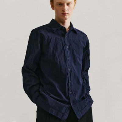 CaseyCasey棉麻质修身衬衫