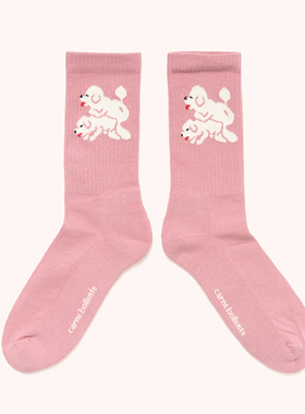 CARNE BOLLENTE设计师品牌 老虎上上山 25SS 史努比狗中筒袜