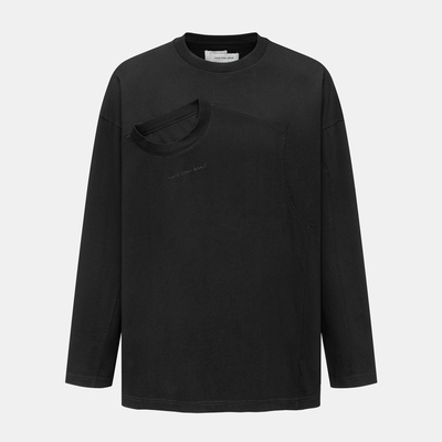 FENG CHEN WANG 25AW 解构双领长袖T恤 老虎上上山 买手店