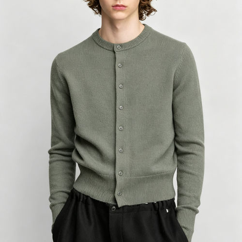extreme cashmere 26AW n°435little lamb圆领开衫 老虎上上山