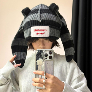 Charles Jeffrey LOVERBOY 25AW 独家款兔耳毛线帽 老虎上上山