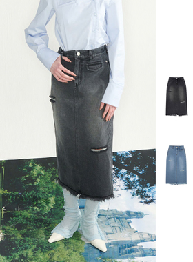 KIJUN 23FW GuggenheimDenim裙子 老虎上上山 买手店