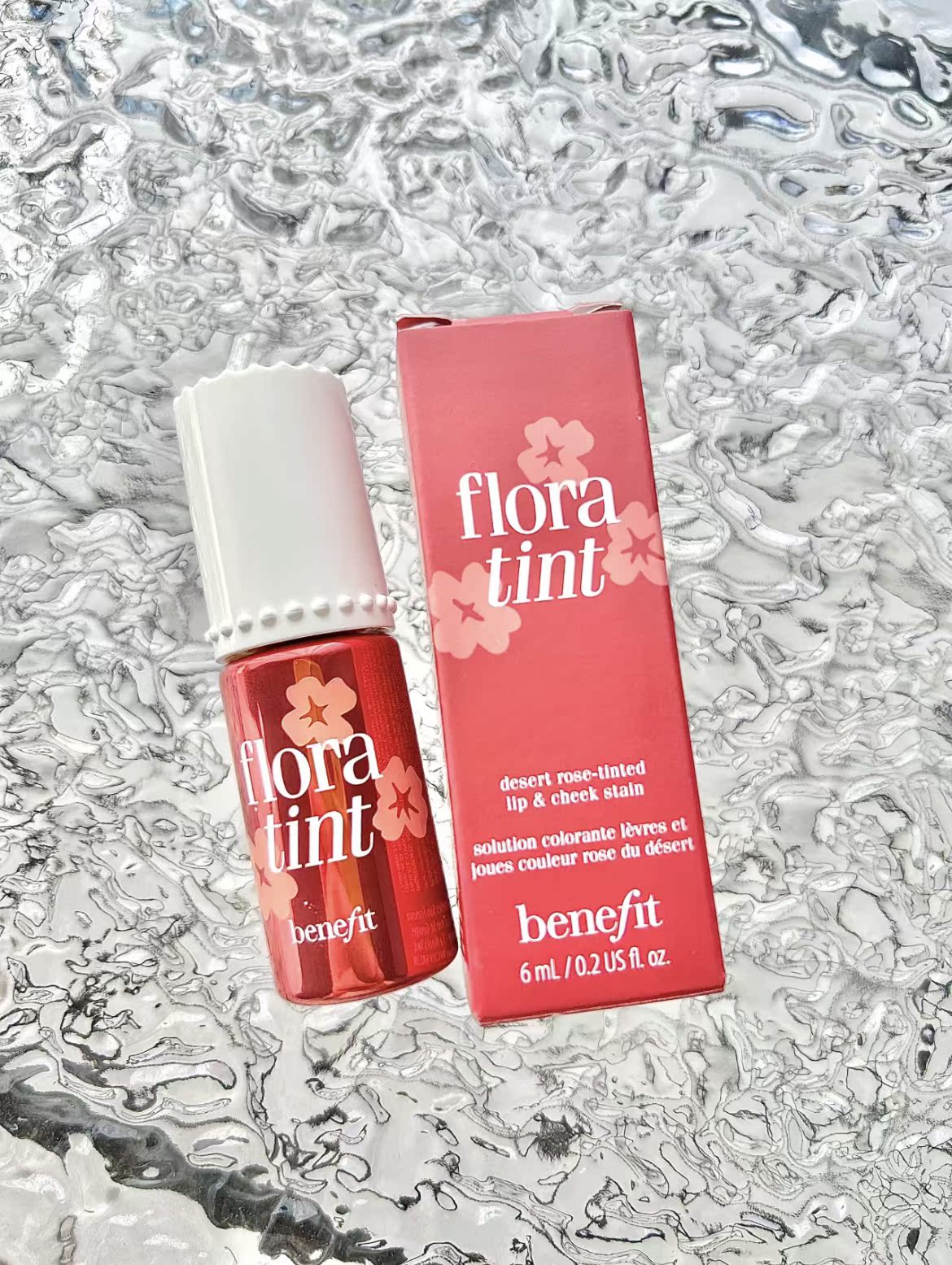 【小样】Benfit贝玲妃胭脂水小样染唇液flora tint玫瑰胭脂水试色