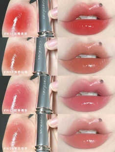 卡姿兰全新水吻口红小样唇膏女秋冬显白裸色素颜银管w03试色小样