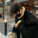 706-2-CYG001-P128现货冬季韩版男羊羔毛加厚保暖棉衣潮牌外套，男装棉衣，星座706-2