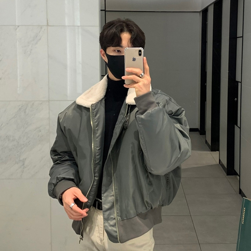 706-2-CMY100-P108现货冬季加厚羊羔毛男士棉衣韩版宽松外套潮,男装棉衣,星座706-2