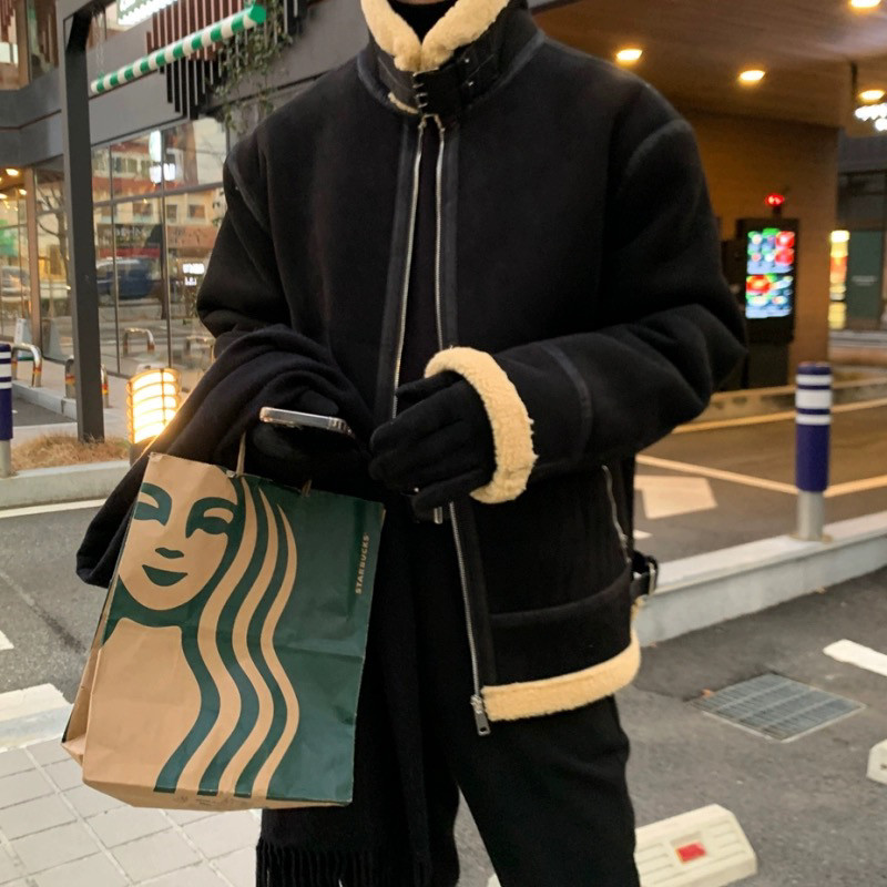 706-2-CYG001-P128现货冬季韩版男羊羔毛加厚保暖棉衣潮牌外套,男装棉衣,星座706-2