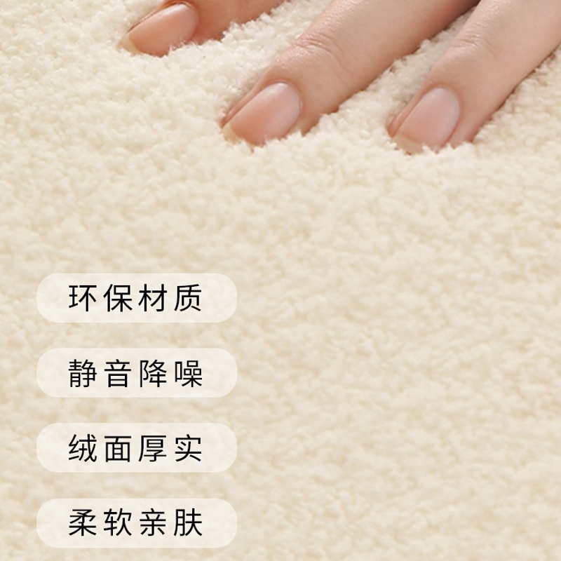 复高法式卧室床边毯主o卧床下地毯客厅古级感耐脏长条加厚地垫全