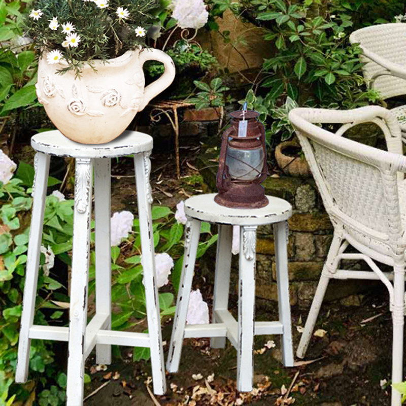 乡村做旧实木花几家居客厅户外阳台花架落地花盆架花园装饰爬高凳,住宅家具,花架/花几,淘宝优惠券,粉丝福利购,淘宝优惠卷