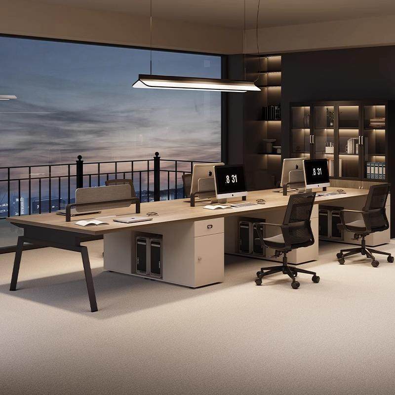 办公桌员工位简约办公桌椅组合单人/2/4/6人职员办公电脑桌带柜子,商业/办公家具,办公电脑桌,淘宝优惠券,粉丝福利购,淘宝优惠卷