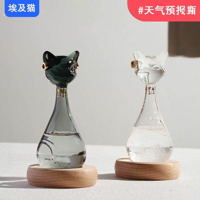 博物馆埃及猫天气预报瓶风暴瓶安德森猫桌面摆件结婚生日礼物女生