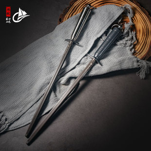 德国进口磨刀棒8000丝超细纹屠夫专用磨刀钢棒快速磨刃黑钢挡刀棍