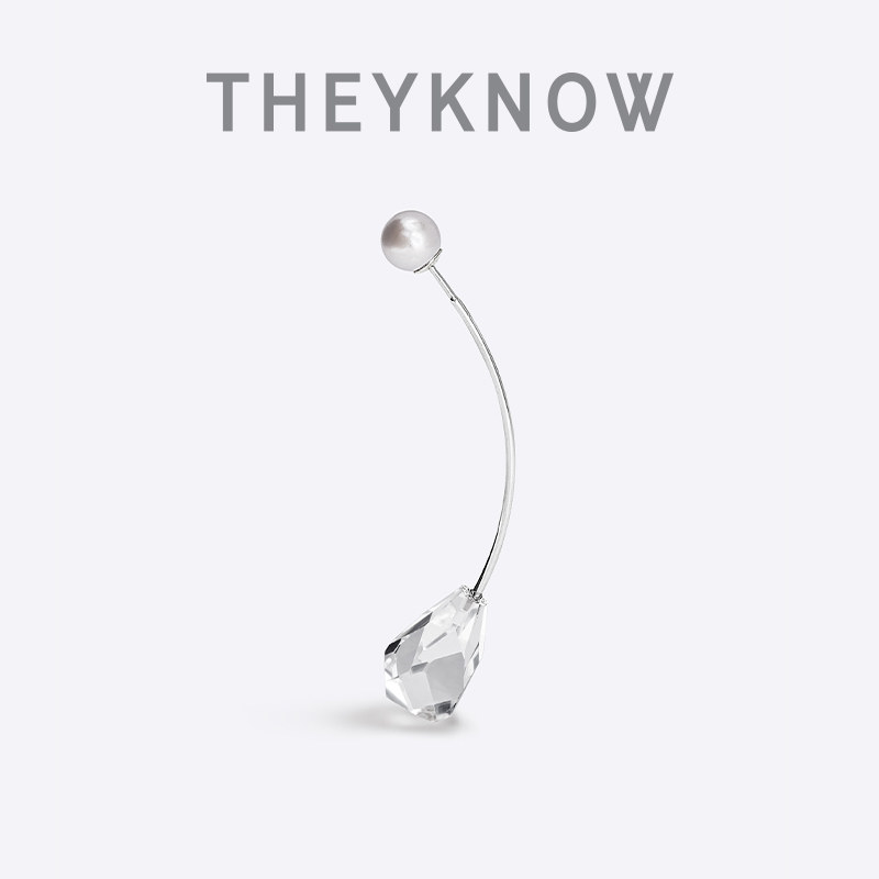 小众水晶设计感胸针挂件耳坠