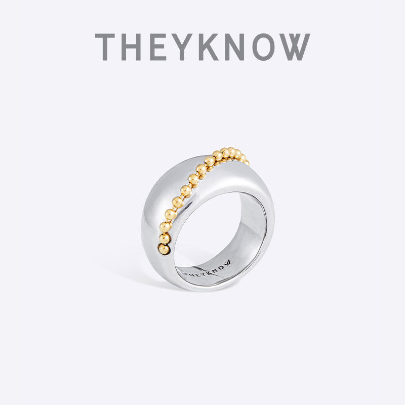 ins潮风小众设计链条情侣尾戒