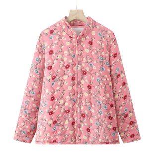 立领外套 女驼绒双面棉袄加绒保暖棉衣中老年女装 2025款 秋冬妈妈装