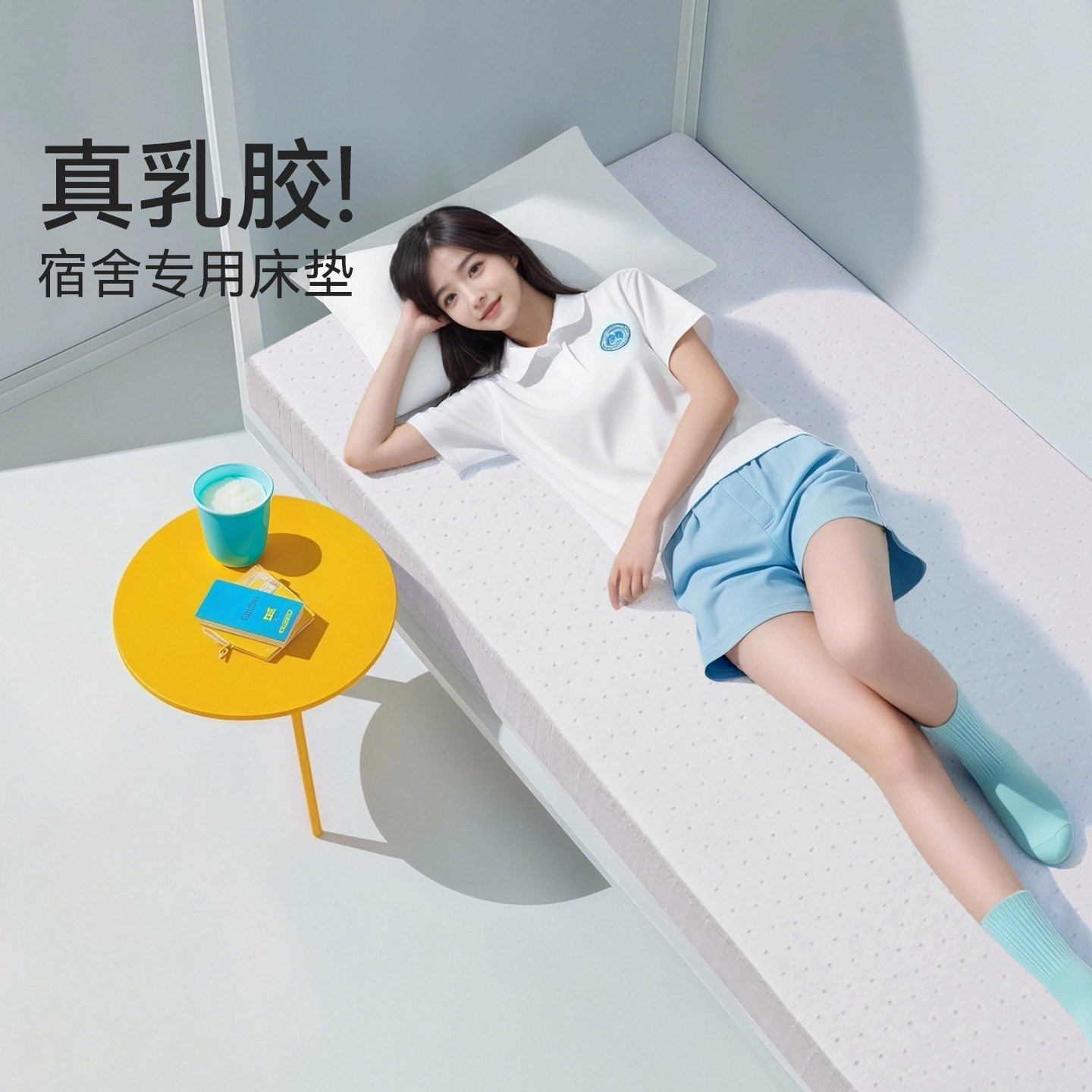 床垫宿舍学生单人床垫软垫乳胶垫被褥子榻榻米10cm厚0.9m90cm定制