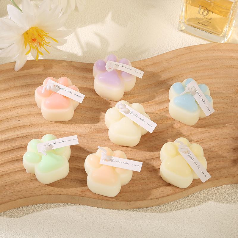 猫爪蜜桃粉低温蜡烛不伤皮肤m情侣情调互动香薰蜡烛夫妻滴蜡