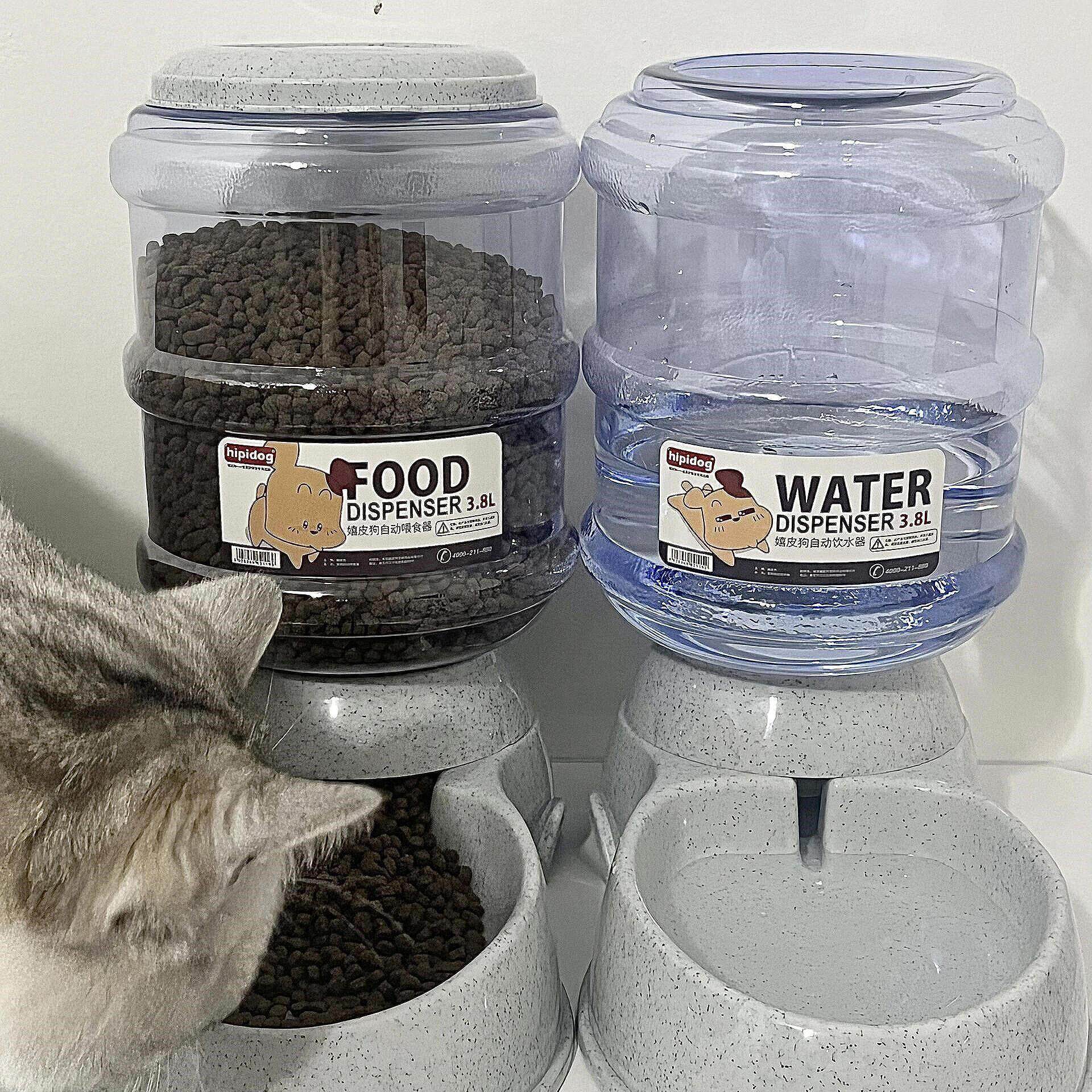 猫咪饮水机不插电宠物自动喂食器大容量狗狗喝水器自动喂粮防打翻