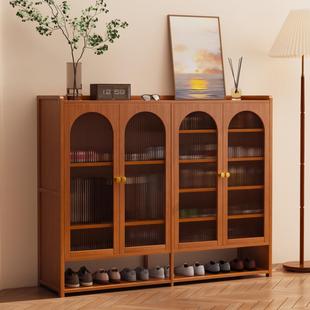 鞋柜轻奢高级感家用室内门口一体柜入户储物柜大容量多层收纳鞋架