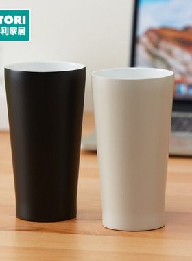 NITORI宜得利家居 薄口陶瓷涂层不锈钢杯 MO 350 VS24