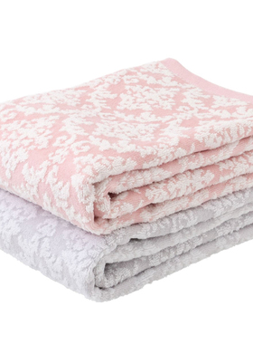 NITORI宜得利家居浴巾家用纯棉吸水成人柔软浴室可用大马士浴巾