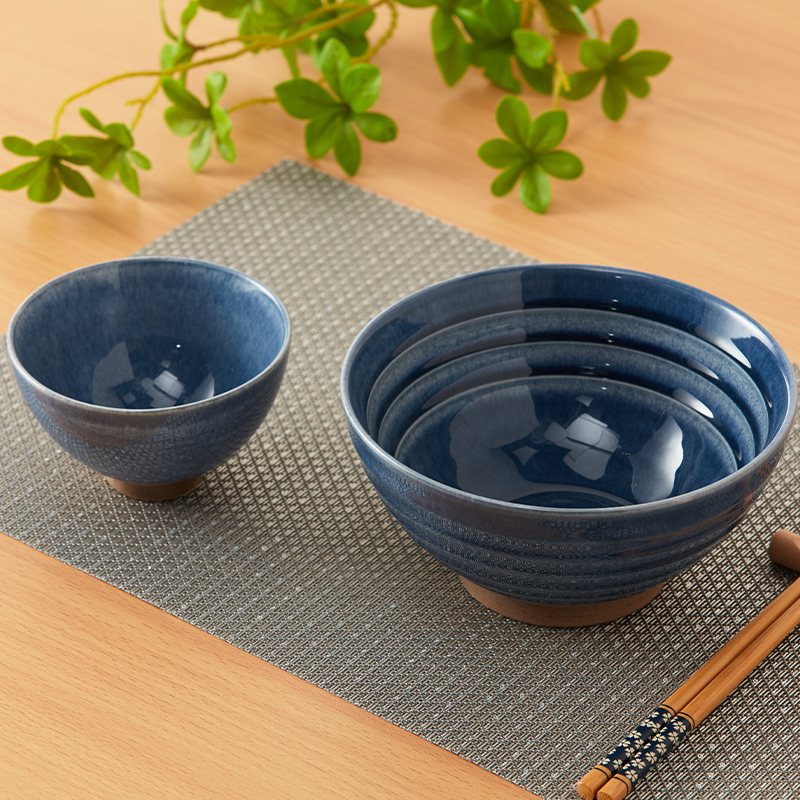 NITORI宜得利家居 家用餐具复古餐具浅口敞碗菜碗饭碗大碗