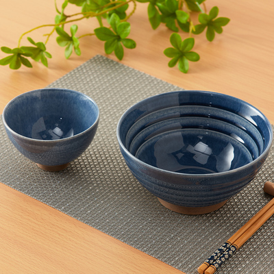 NITORI宜得利家居 家用餐具复古餐具浅口敞碗菜碗饭碗大碗