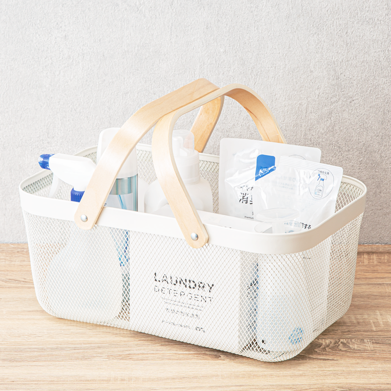 NITORI宜得利家居 手提铁线篮洗漱品收纳小物手提篮ET02