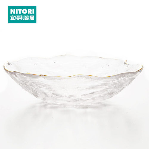 NITORI宜得利家居金线玻璃盘