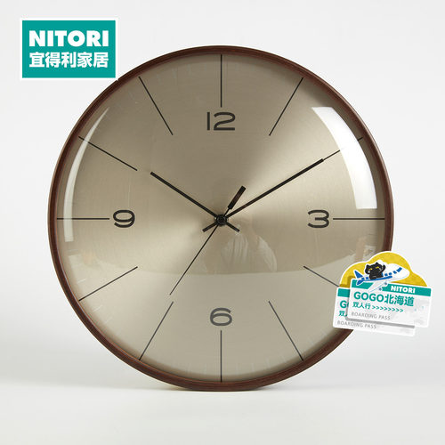 NITORI宜得利家居实木静音挂钟