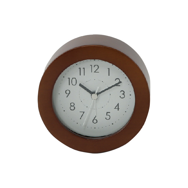 NITORI YIDELI 홈 침대 옆 간단한 학생 알람 시계 크리 에이 티브 패션 솔리드 우드 알람 시계 LANGE SW