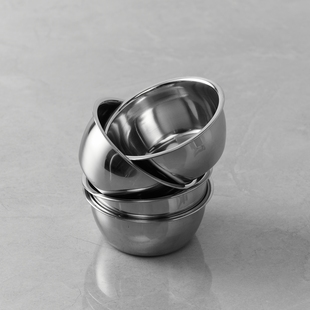 NITORI宜得利家居 家用不锈钢料理碗配料碗小碗4件套 MJ02