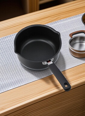 NITORI宜得利家居家用煮泡面锅牛奶锅一人食锅燃气不粘雪平锅KN2