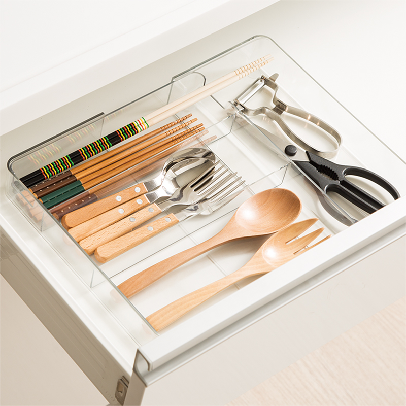 NITORI宜得利家居 日用简约家用收纳纵横可伸缩整理托盘