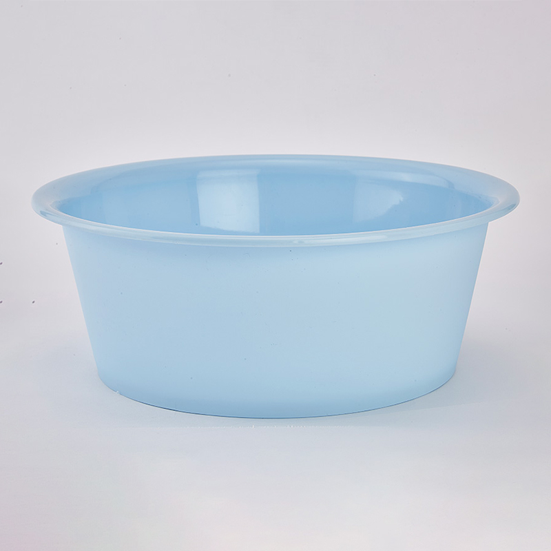 NITORI宜得利家居 家用泡脚洗脸多尺寸洗衣盆磨砂脸盆蓝色