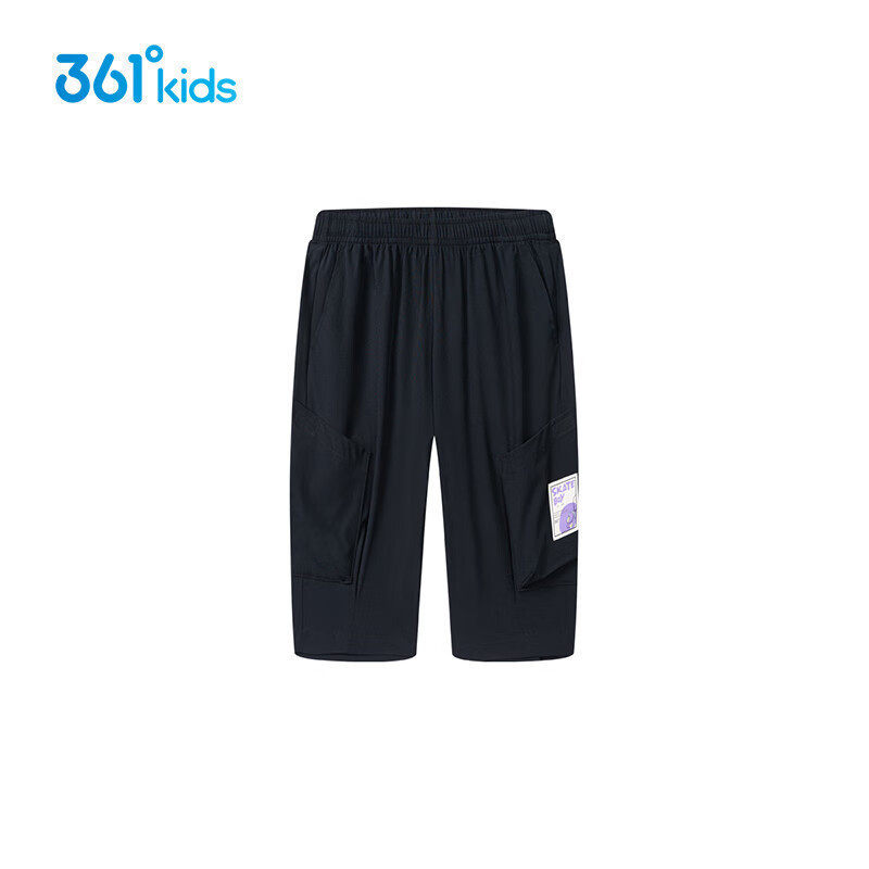 361度童装男童运动裤2025夏季新款小童潮流工装裤透气七分裤