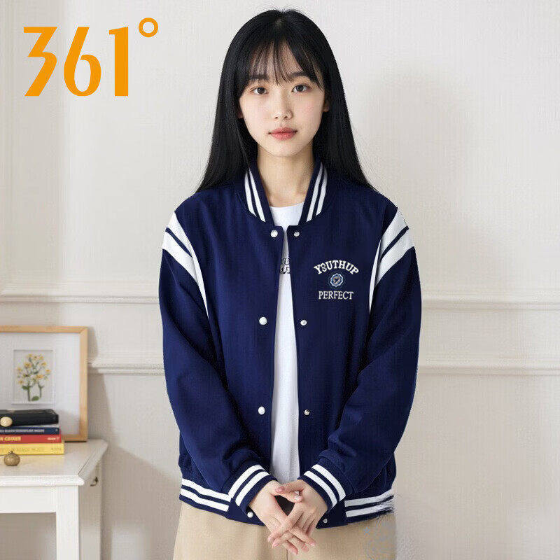 361°开襟卫衣女装棒球服
