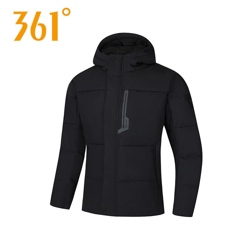 361°短款羽绒服男2026冬季新连帽加厚保暖羽绒大衣外套