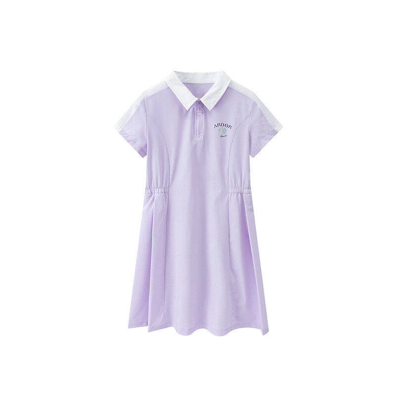 361°童装女童连衣裙翻领百褶裙