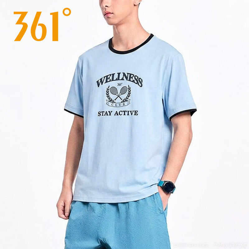 361°T恤羽毛球服男款宽松透气