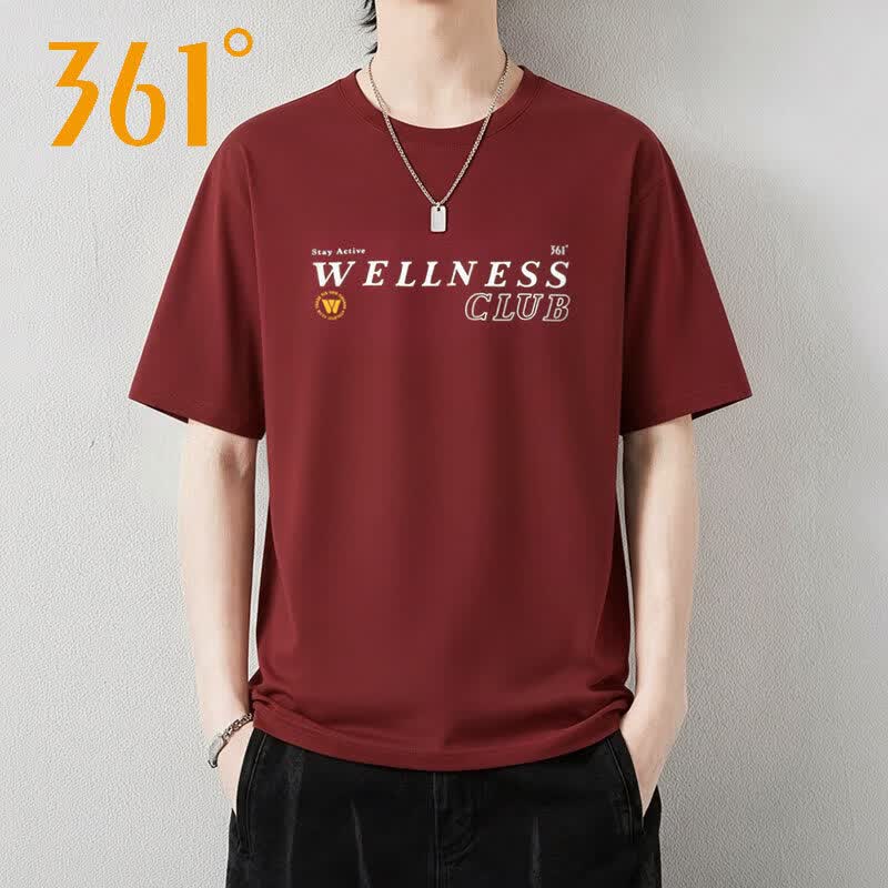 361°短袖T恤衫透气印花男装