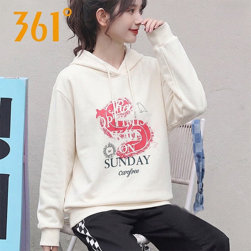 361°运动卫衣连帽衫女装2026